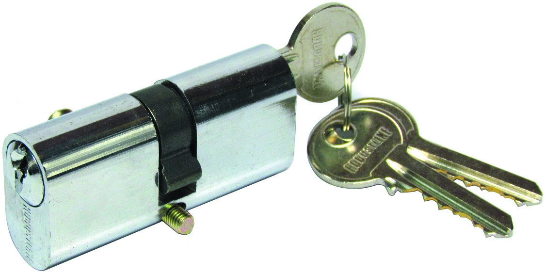 Union Locks & Cylinders Cylinder Small Oval Cylinder Brass Double Side Key (big) Stainless Steel/Brass Security Lock Hardware